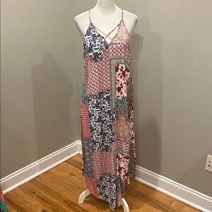 Umgee Patchwork Sleeveless Dress